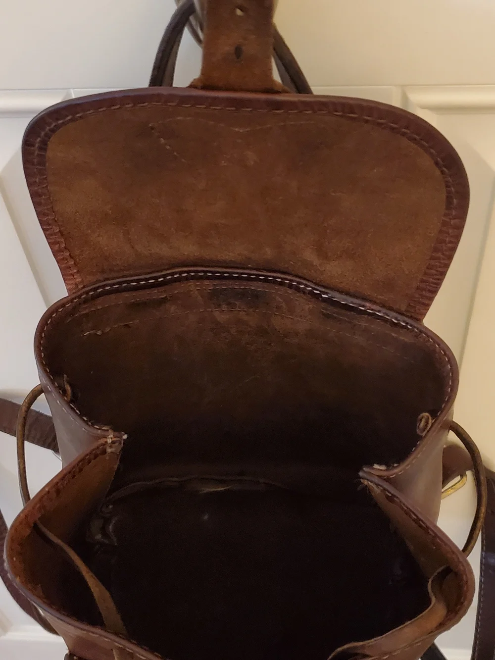 Vintage Leather Mini Backpack purse (like Roots) 90s witchy Whimsigoth y2k Biker